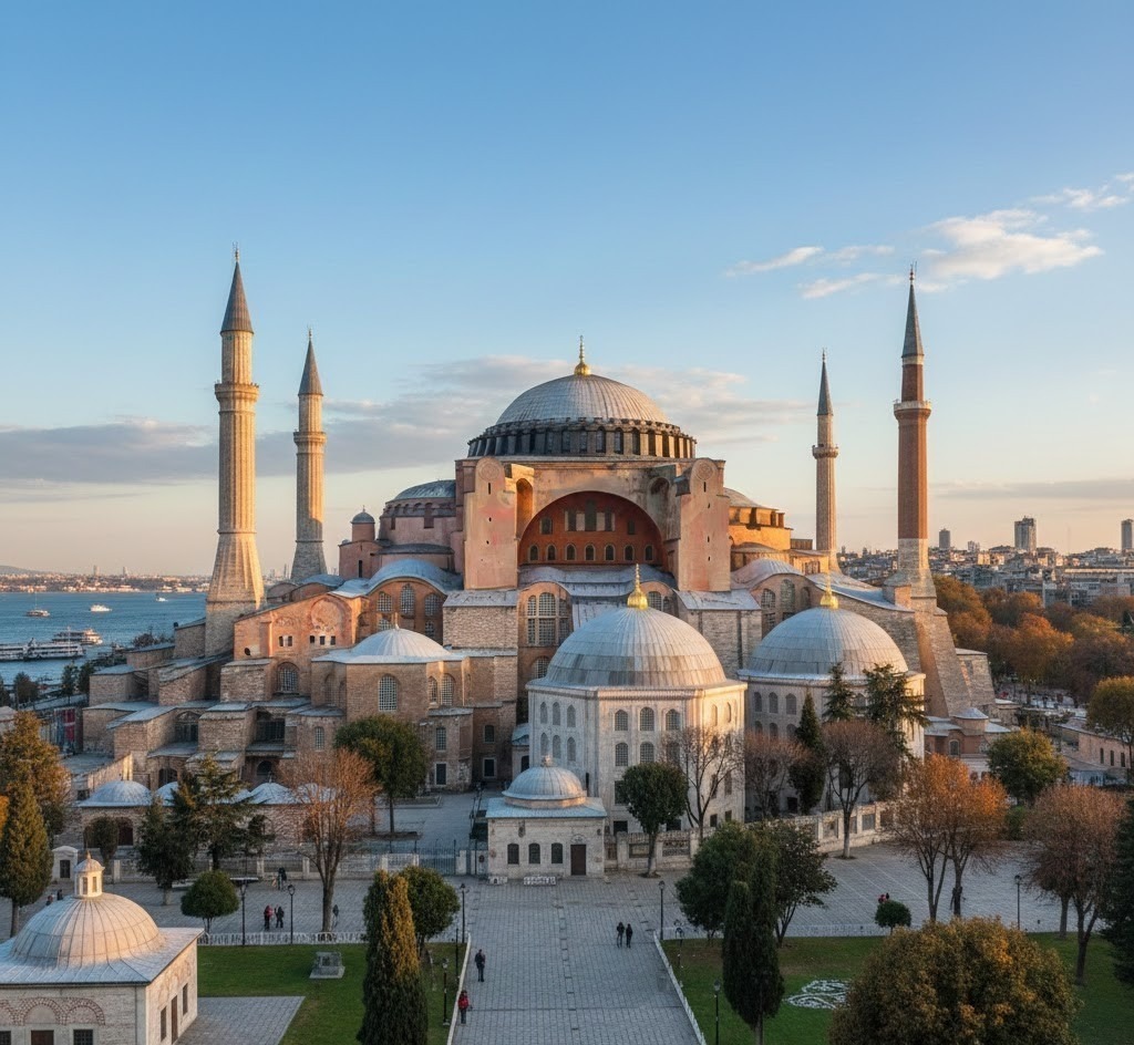 Hagia Sophia is a world-famous landmark.

