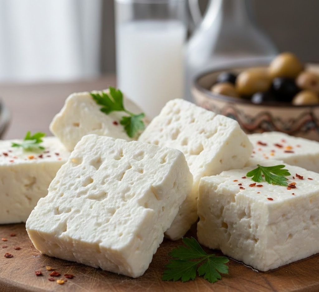 Beyaz peynir (white cheese, similar to feta)