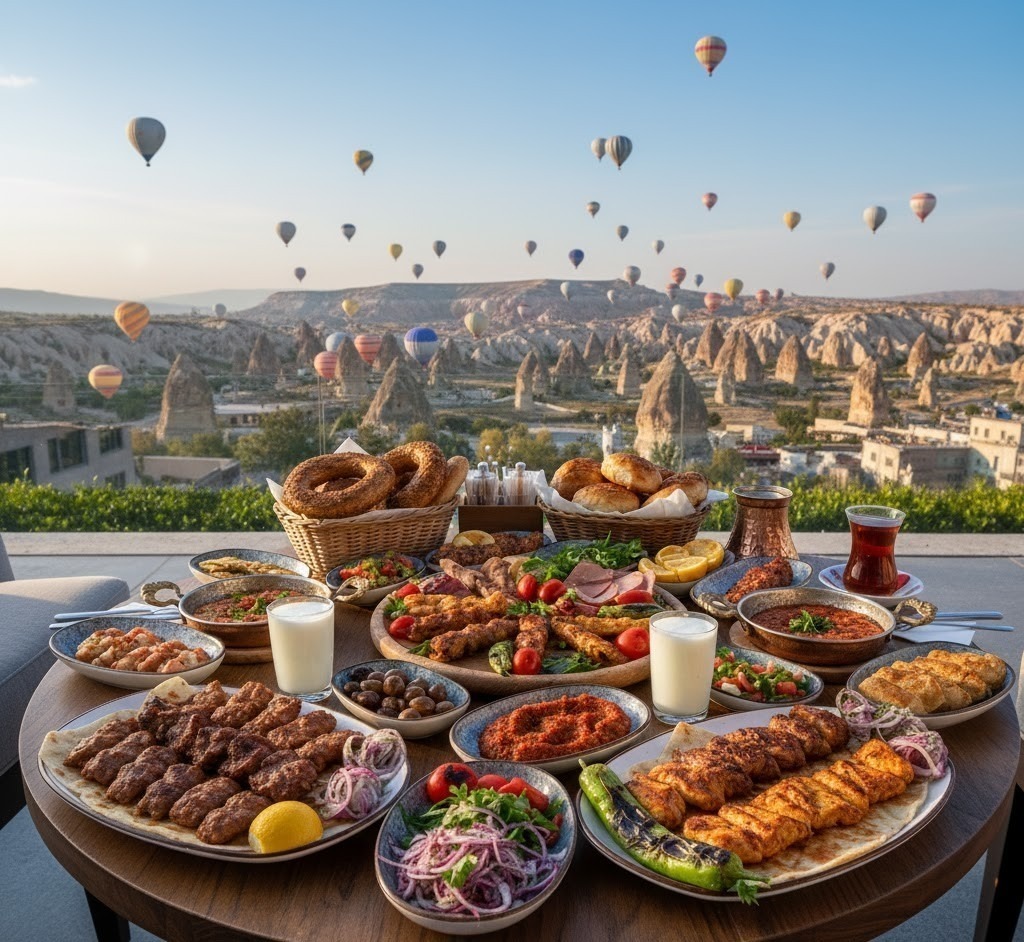 Kebabs are grilled meat dishes.
