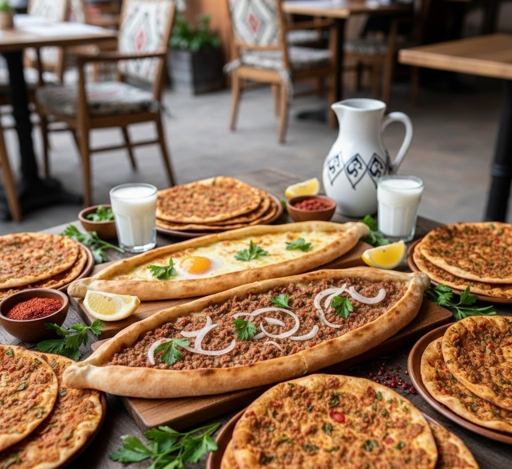 Pide is like Turkish pizza.
