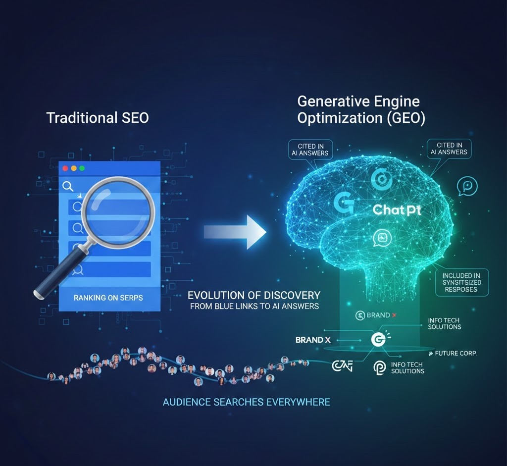 Generative Engine Optimization (GEO) is the practice of optimizing content

