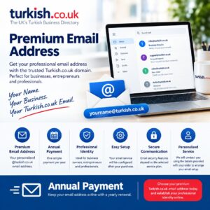 Premium Turkish.co.uk Email Address – Annual Subscription